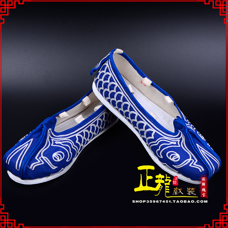 温州戏鞋舞台演出鞋水路英雄三义斋布底鱼鳞洒